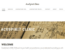 Tablet Screenshot of acuspirit.ca